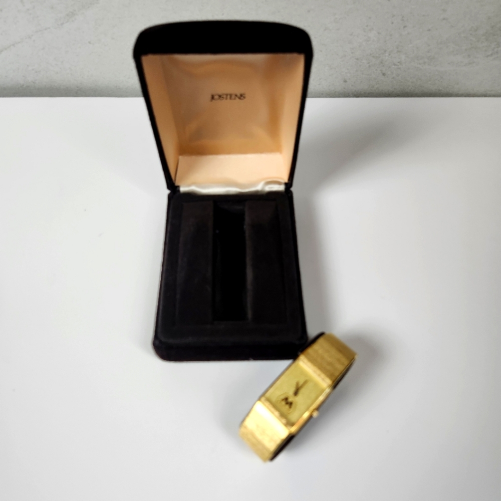 Jostens Marathon Gold-Tone Rectangular Watch - image 4